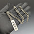 Around 1900 British Antique Pure Silver (925 Silver) Thick Albert Chain 75g Pure Silver Ingot Fob